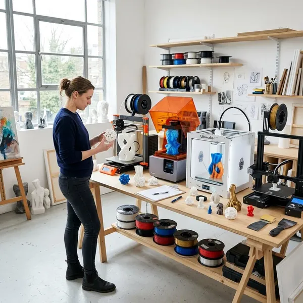 Hoe 3D printer kunst wordt gemaakt