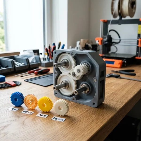 Welke Onderdelen Je Met een 3D Printer voor een Gearbox Maakt