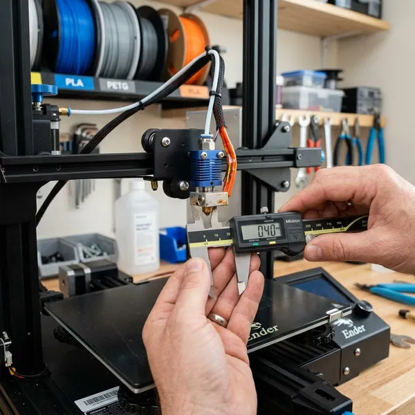 how to check nozzle size on 3d printer